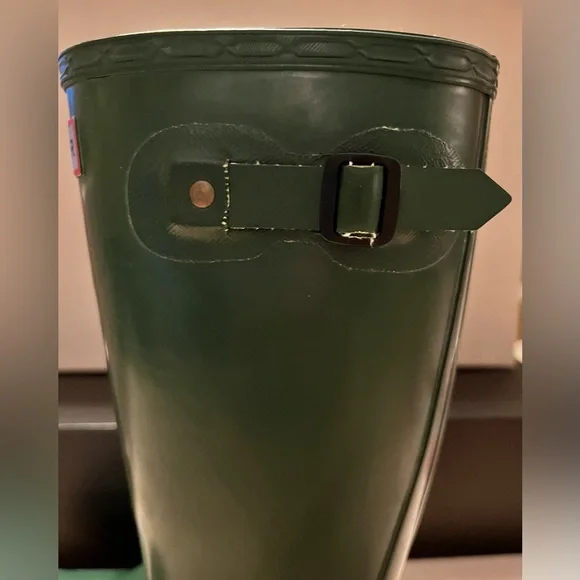 Youth HUNTER tall Boots Original Green color. Size 4M/5F Unisex Boots - Picture 6 of 6